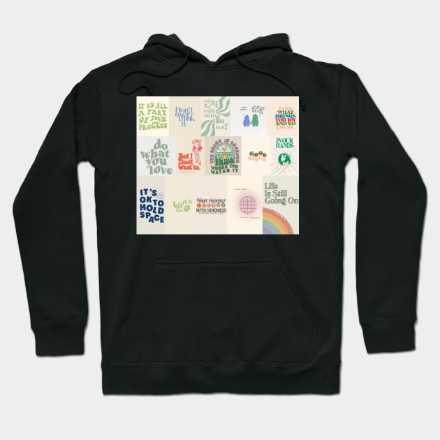 cool poster prints collage Hoodie by morgananjos